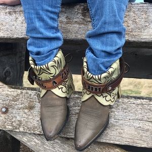 Spice Girls inspired refashioned boots